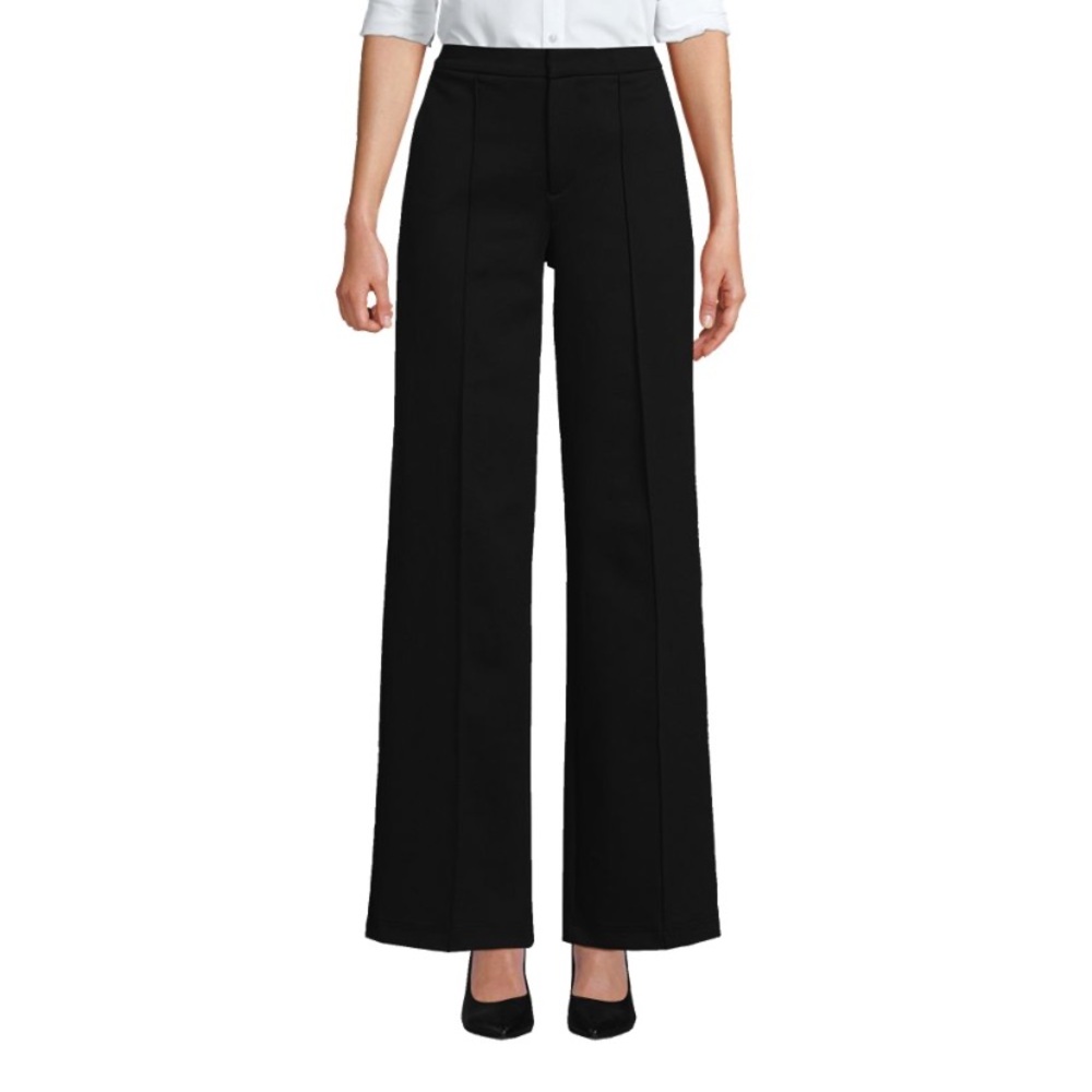 Women's Ponte Pintuck Wide Leg Pants, new with tags!